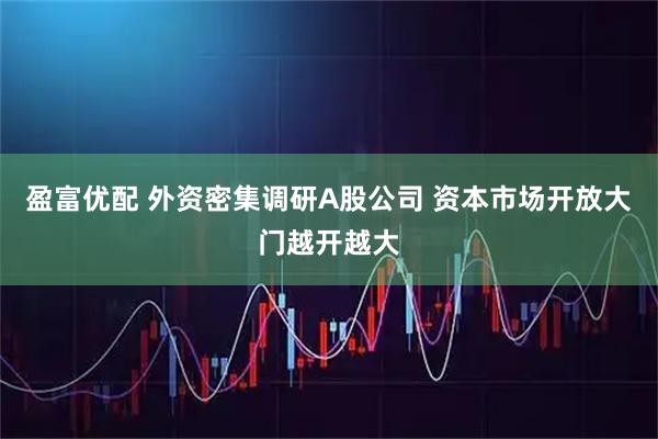 盈富优配 外资密集调研A股公司 资本市场开放大门越开越大